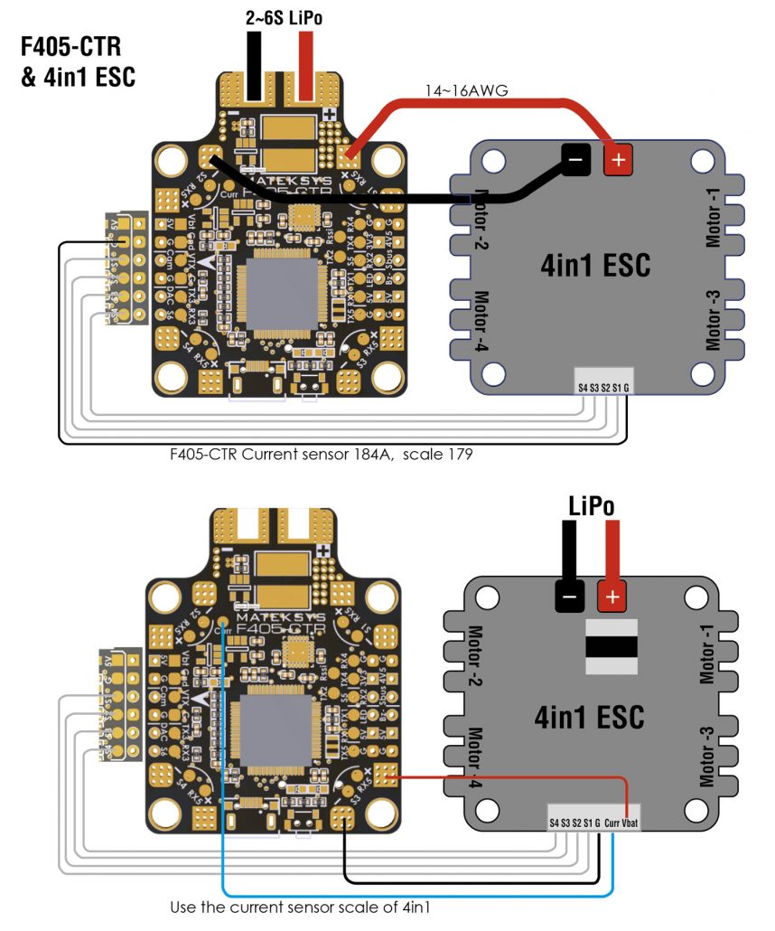 (EOL)Flight Controller F405-CTR – Matek Systems